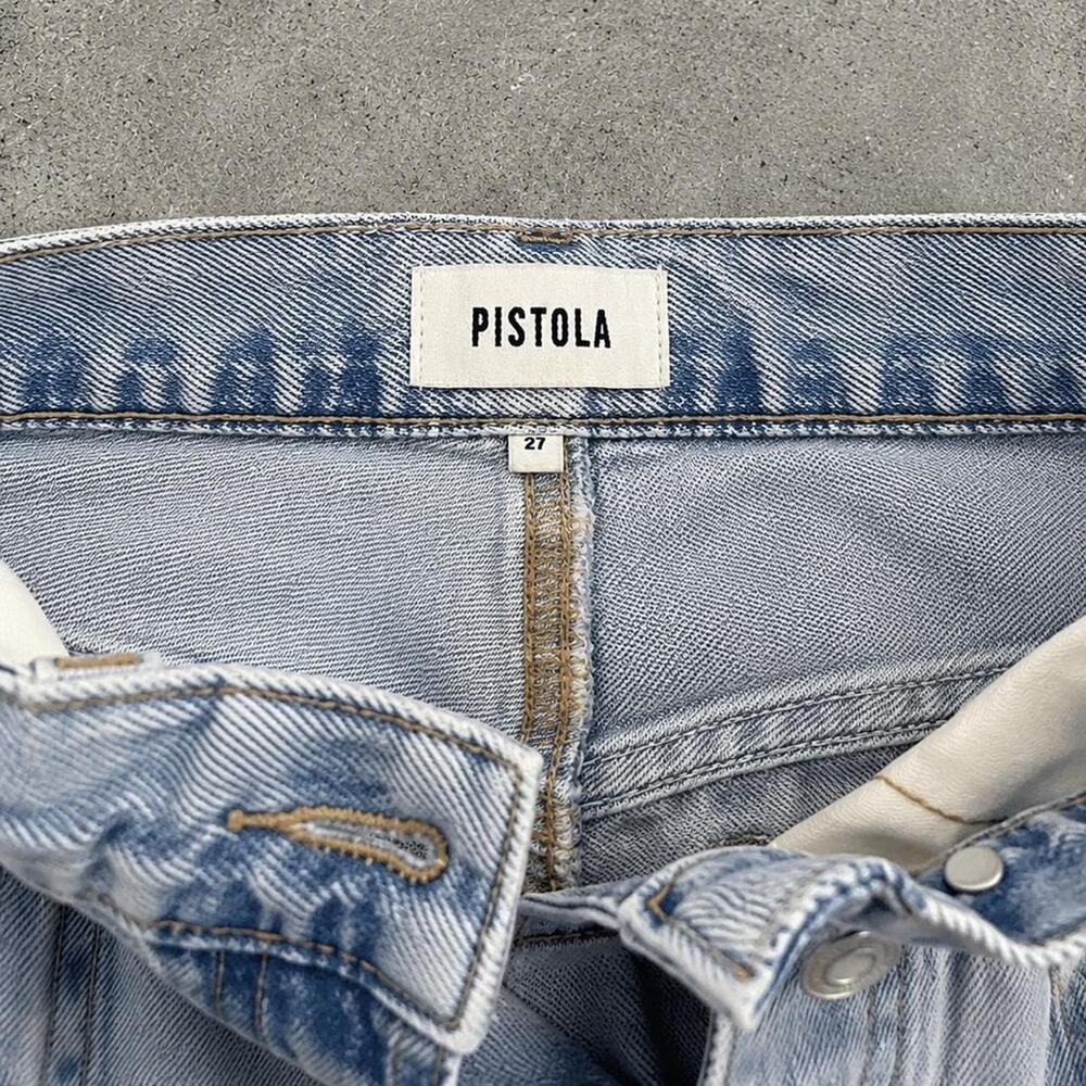 Pistola Light Wash Distressed High Rise Jeans 27 - Picture 4 of 6